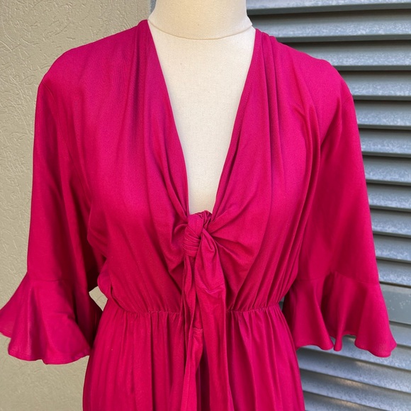 NWT Dani Marie Burgundy Maxi Dress - Picture 4 of 10